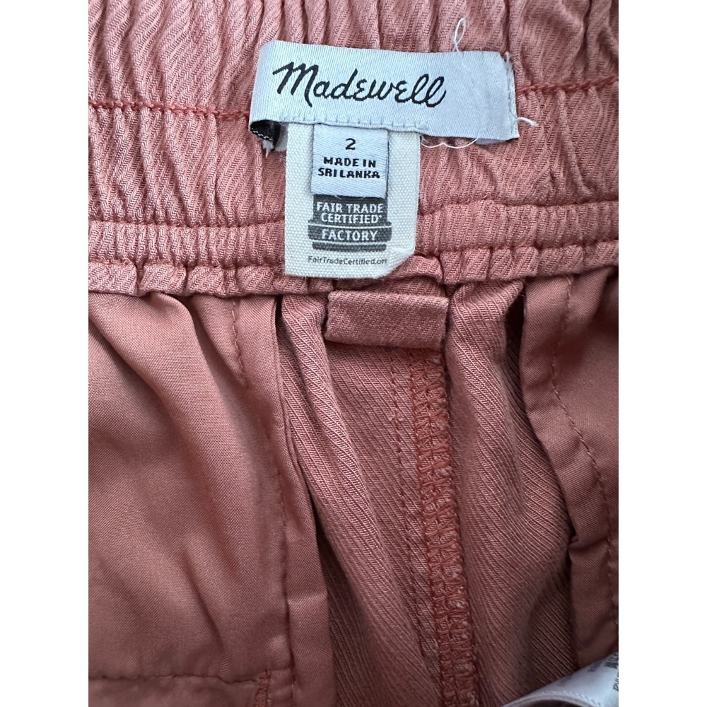 Madewell The Neale Straight Leg Pant Drapeweave Dried Rose NI613 Women's Size 2 - Picture 5 of 16